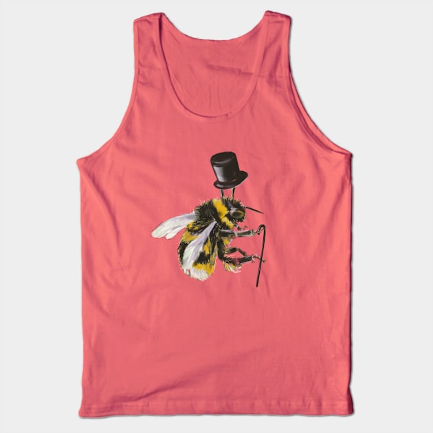 Gentleman Bumblebee Tank Top by techno-mantis